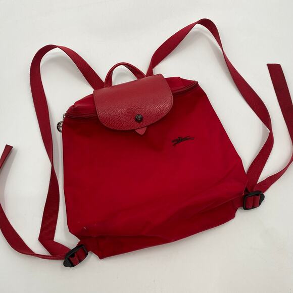 Longchamp Le Pliage Club Backpack in True Red - Picture 4 of 10